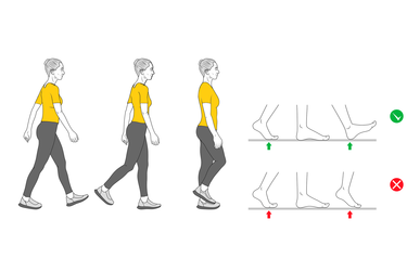 Walk correct - Exercises, workouts and routines