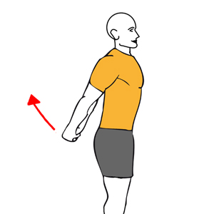 PECTORAL STRETCH WITH SHOULDER HYPEREXTENSION