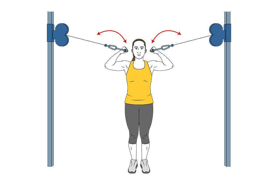 CROSSOVER PULLEY BICEP CURL