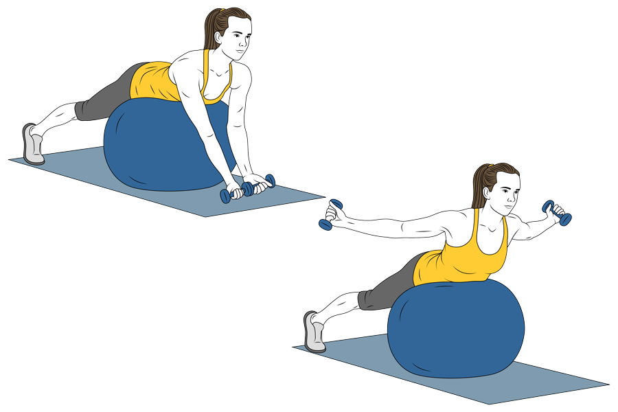 T EXERCISE WITH SWISS BALL