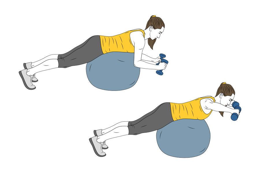 EXERCISE W SWISS BALL