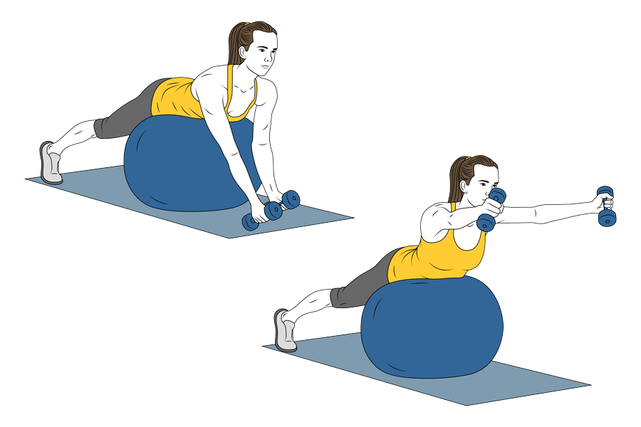Y EXERCISE WITH SWISS BALL