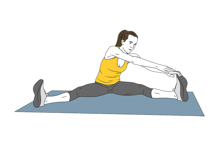 ADDUCTOR STRETCH LEGS OPENED