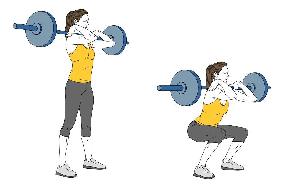FRONT BARBELL SQUAT