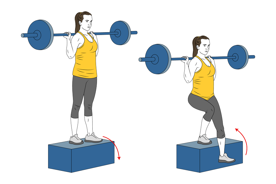 BARBELL STEP DOWN
