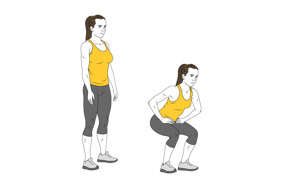 BODY WEIGHT SHALLOW SQUAT