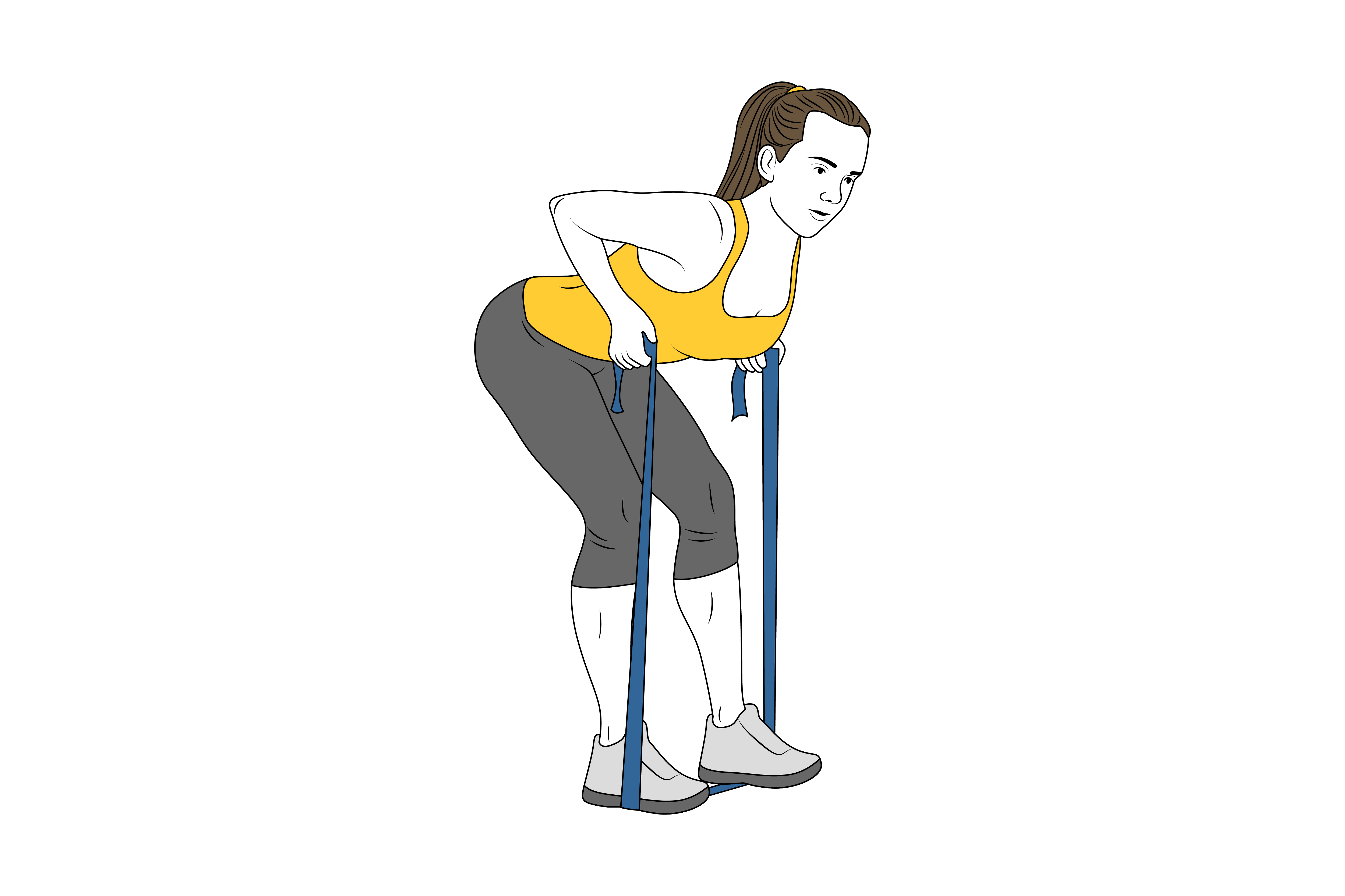 BENT OVER ROW WITH ELASTIC BAND