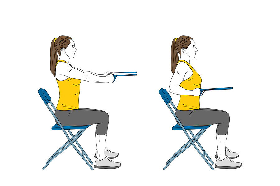 RESISTANCE BAND SEATED ROW