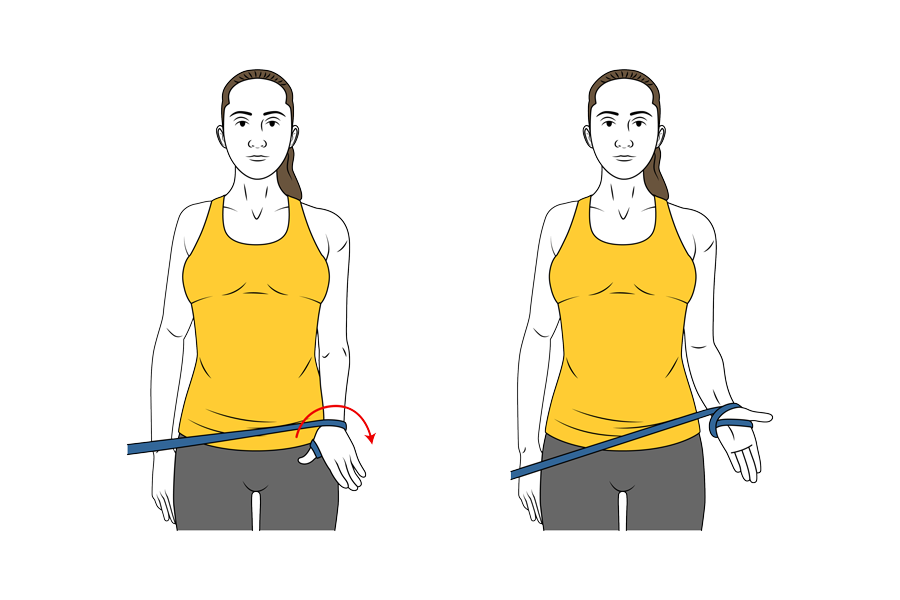 RESISTANCE BAND SUPINATION
