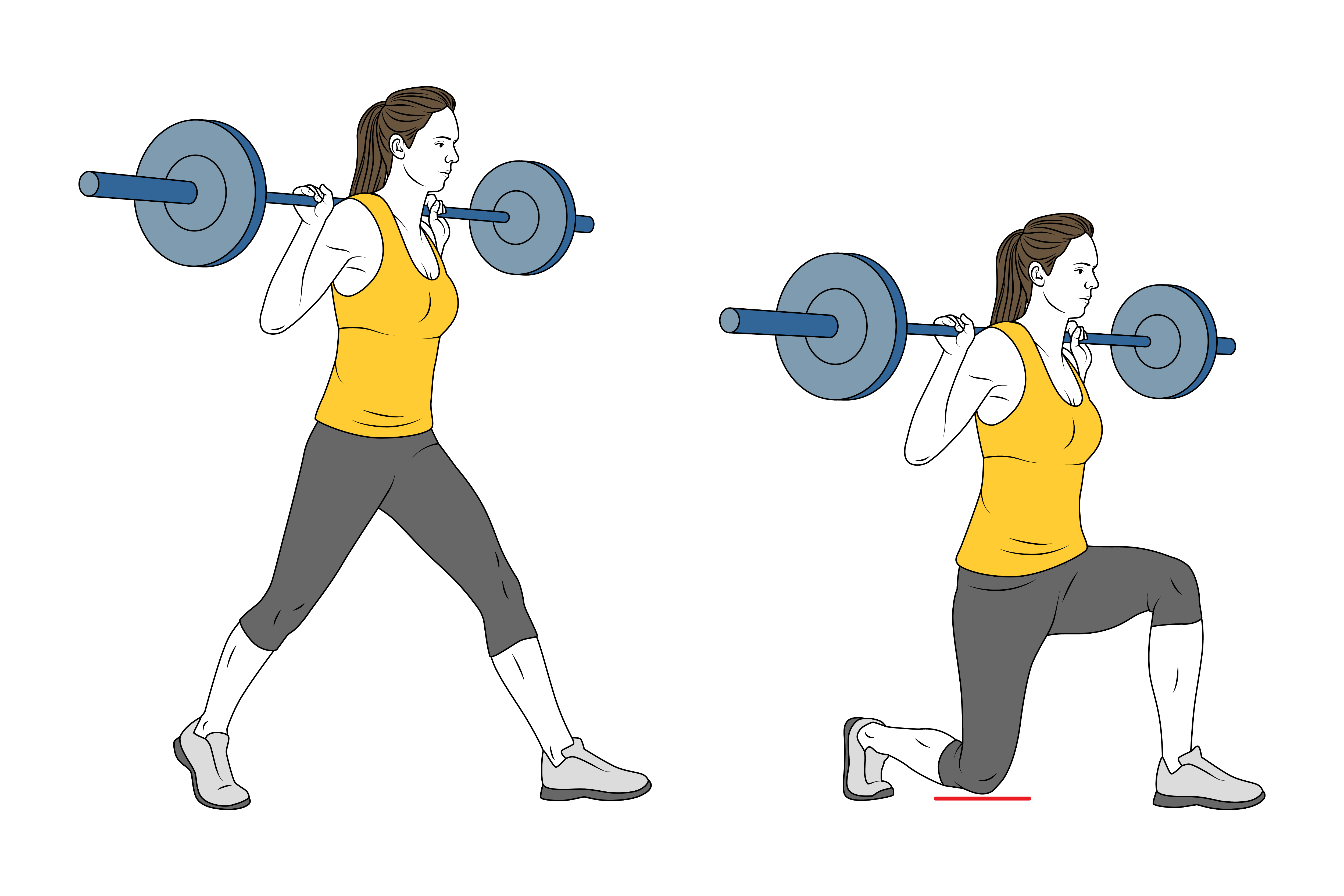 BARBELL LUNGES