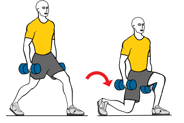 DUMBBELL LUNGES